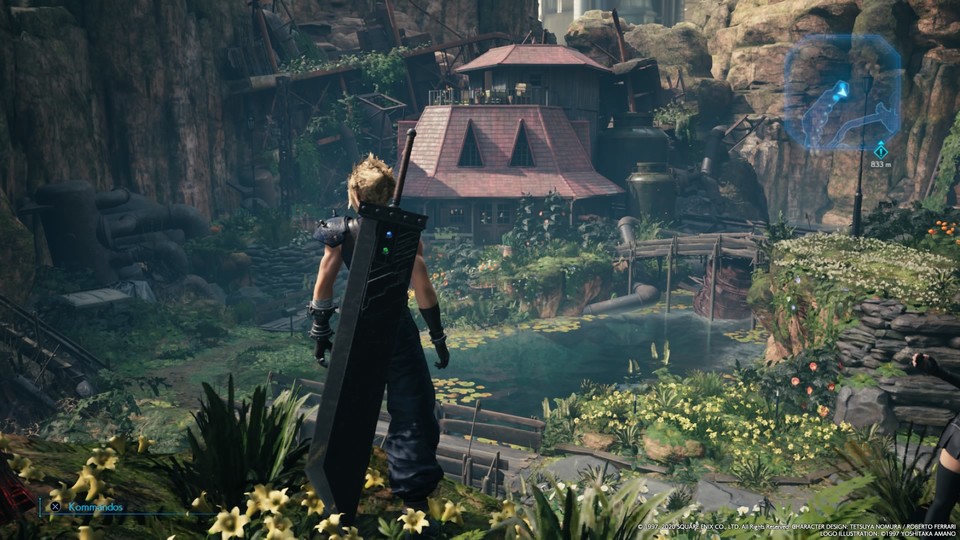 Wunderschöne Umgebungen wie hier das Zuhause von Aerith gibt es im Final Fantasy 7-Remake zuhauf.