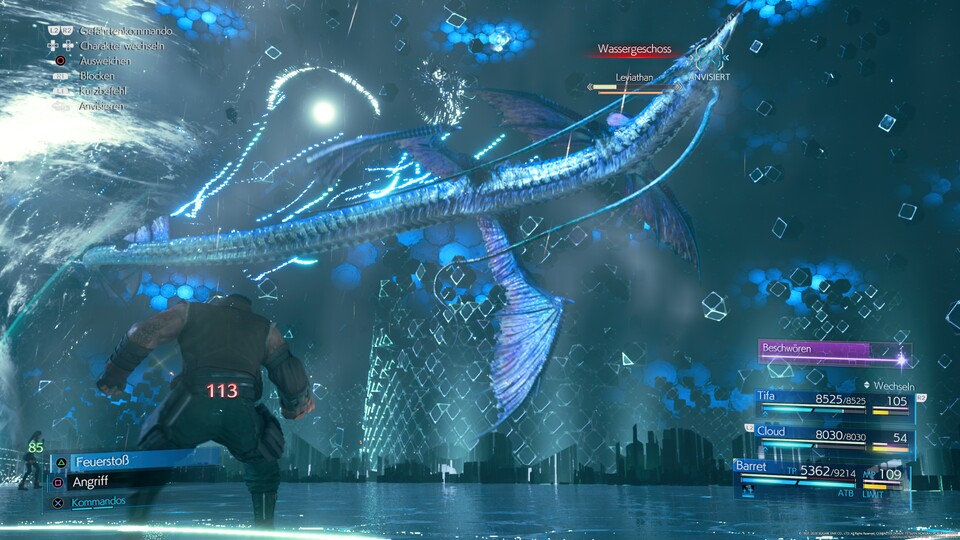 In der Flugphase des Leviathans ist Barret eure beste Waffe.