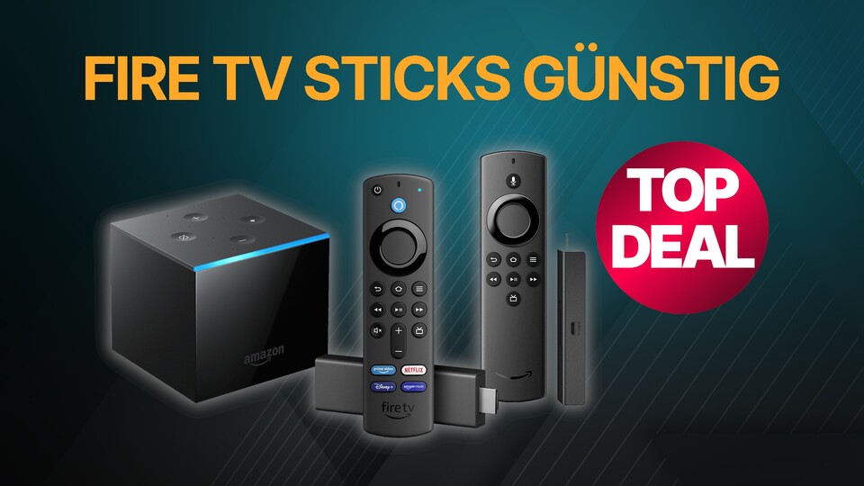 Bei Amazon gibt es jetzt sowohl die Fire TV Sticks als auch den Fire TV Cube günstiger.