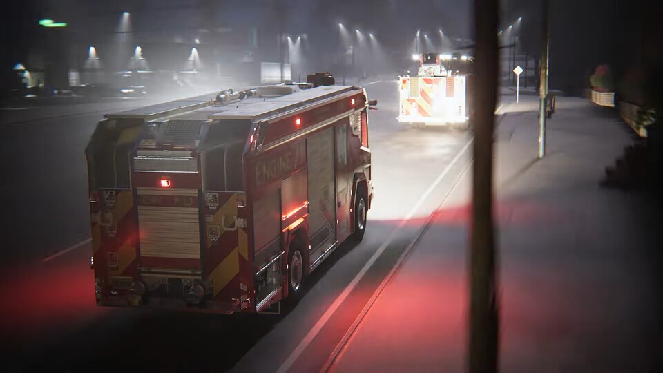 In Firefighting Simulator: Ignite kommen lizenzierte Fahrzeuge zum Einsatz.