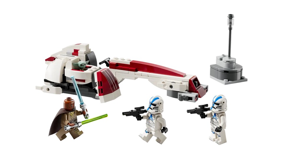 Flucht mit dem BARC Speeder (Quelle: Lego.com)