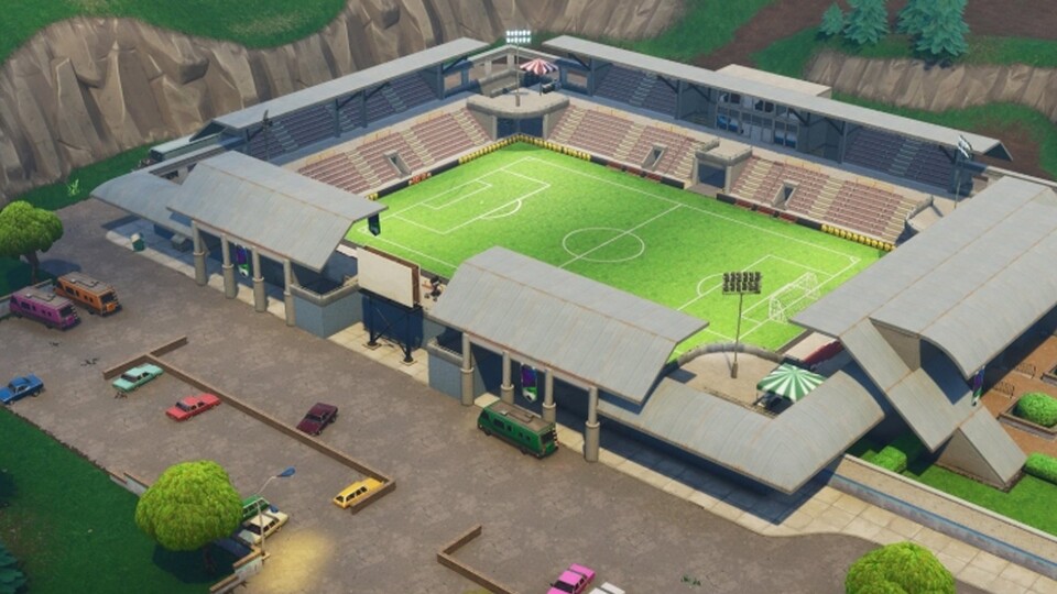 Fortnite hat jetzt sein eigenes Fußballstadion.
