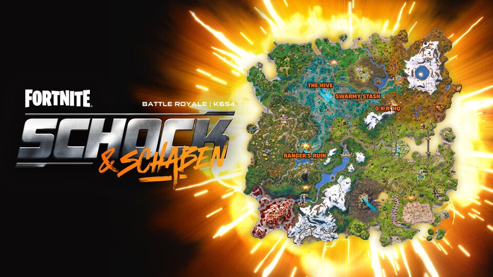 Das Käferterritorium konzentriert sich auf den nordwestlichen Bereich der Karte. (Bildquelle: Epic Games)