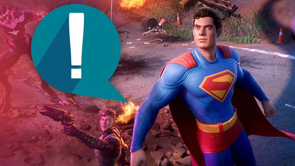 Superman eilt in Fortnite zur Hilfe.
