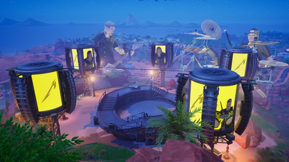 Auf der neuen Loot Island rockt Metallica als Hologramm die gesamte Battle Royale Map.