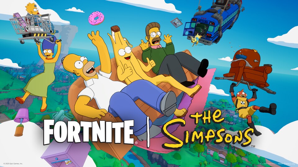 Das sind die Skins im Fortnite Battle Pass zu Die Simpsons.