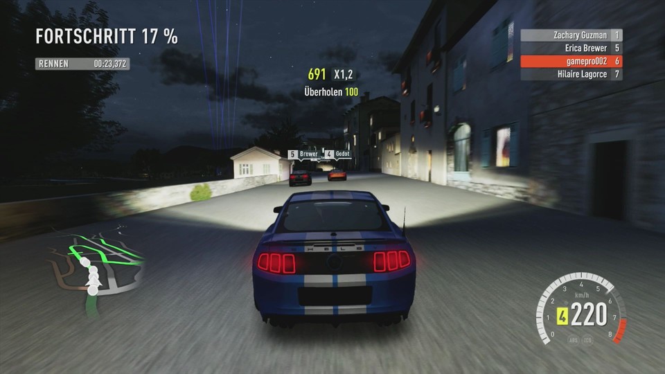 Auch auf der Xbox 360 sind wir sowohl bei Tag als auch nachts unterwegs.