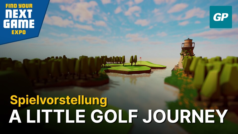 A Little Golf Journey in der Spielvorstellung.