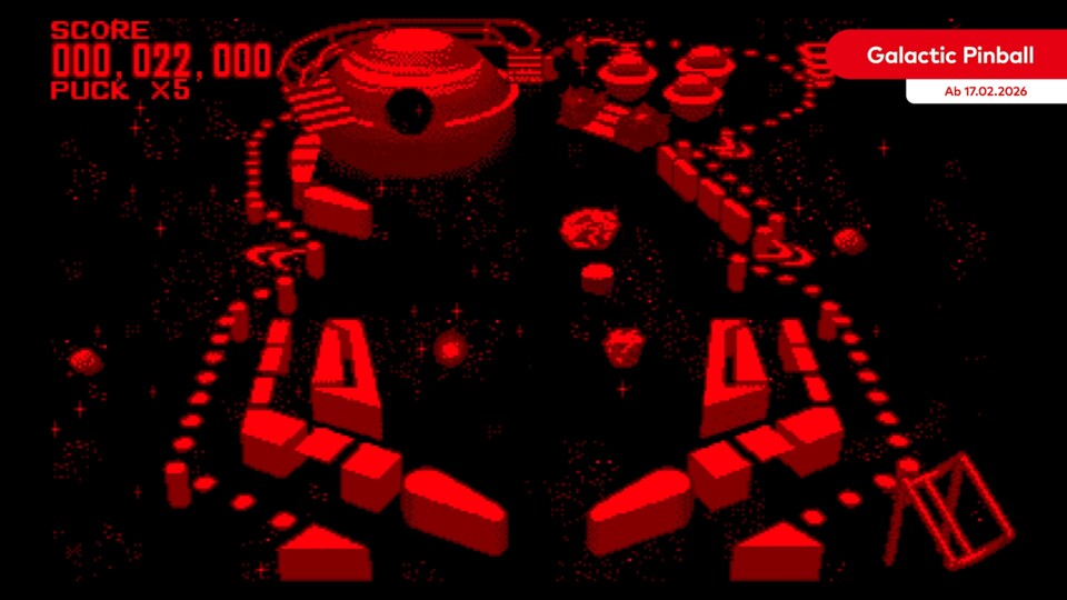 Galactic Pinball bietet vier Tische im Science-Fiction-Setting.