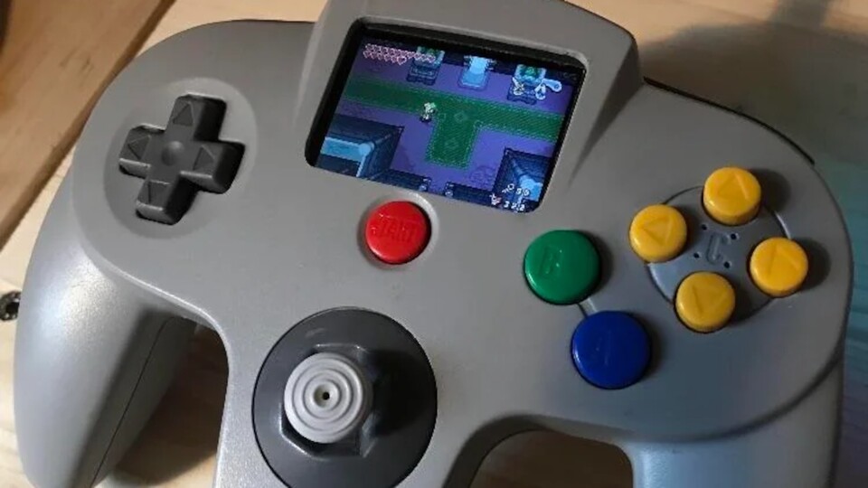 Zelda: Minish Cap auf dem N64-Controller zocken. Es gibt nichts, was es nicht gibt. (Bild: Reddit@MaSaKee)