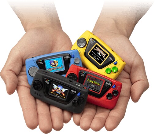 Den Game Gear Micro gibt es dann in Gelb, Rot, ?Schwarz und Blau?.