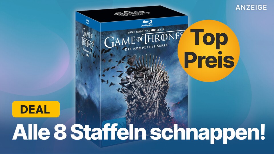 Die Game of Thrones Komplettbox könnt ihr euch bei Amazon noch bis zum 3. April günstig schnappen, falls sie nicht vorher ausverkauft ist.