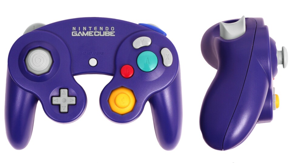 The GameCube controller stands out thanks to its design.