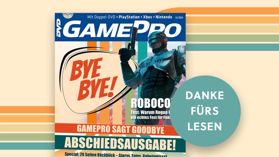 Die letzte GamePro 0124 mit Abschieds-Special + Titelstory zu RoboCop: Rogue City