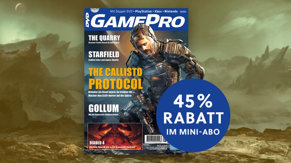 GamePro 0822 mit Titelstory zu The Callisto Protocol. Direkt zum günstigen Mini-Abo!