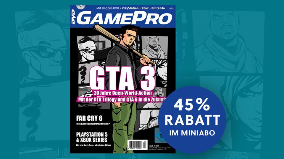 GamePro 1221 mit Titelstory zu Grand Theft Auto 3. Direkt zum günstigen Miniabo!