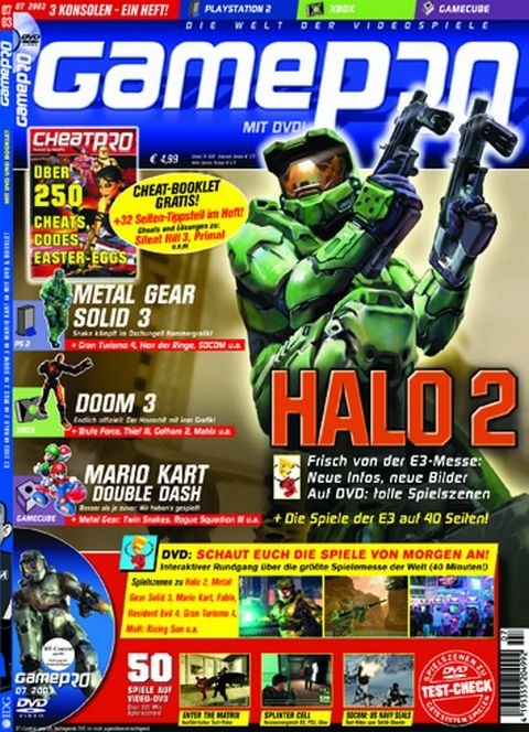 Meine Lieblings-Ausgabe: 07/2003 - Damals war ich ultraheiß auf den zweiten Teil der Halo-Reihe und da kamen mir (als Leser!) die Infos der GamePro natürlich gerade recht. 