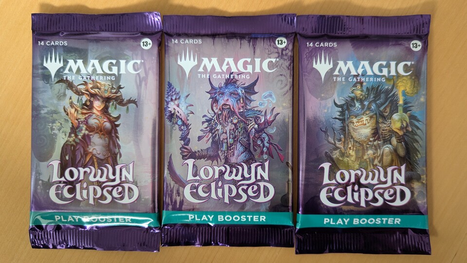 Mit Lorwyn haben die Boosterpacks wieder verschiedene Artworks.