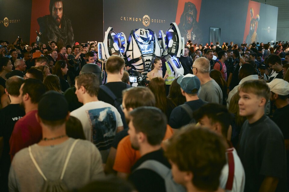 Auf der gamescom überbieten sich die Ausstellenden gegenseitig mit ihren prächtigen Ständen.