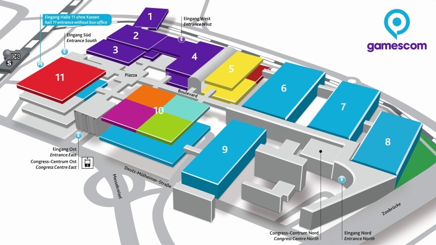 Der Hallenplan der Gamescom 2019, jetzt mit Halle 11.3.