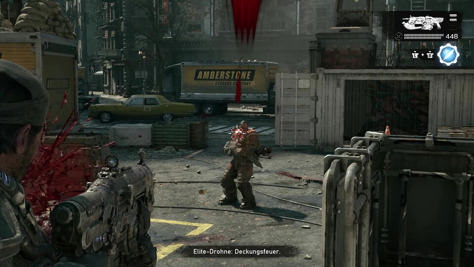 Die den Gears von der Statur gar nicht so unähnlichen Drohnen sind auch in E-Day die Standard-Soldaten der Locust.
