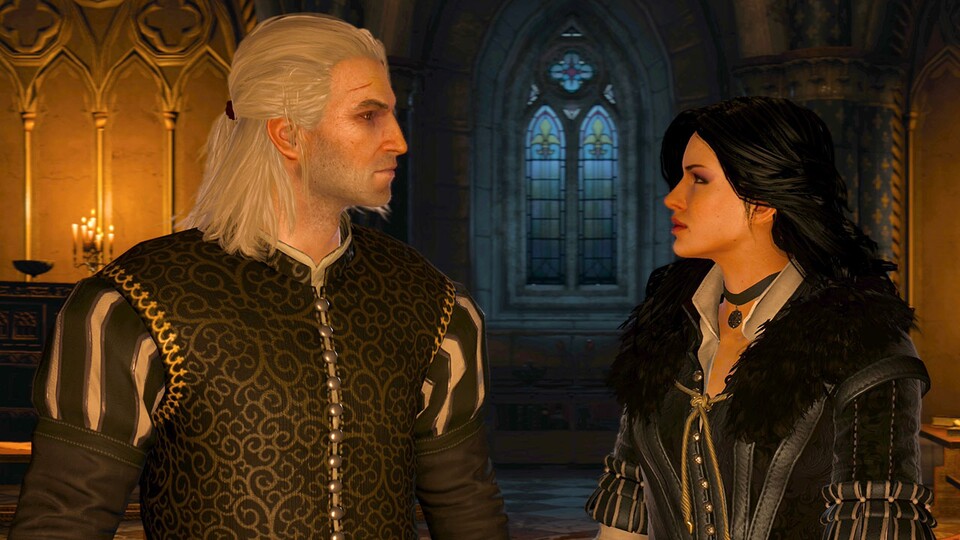 Zwischen Geralt und Yennefer knistert es am laufenden Band.