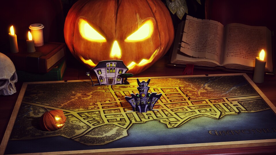 Ghost Master schickt euch an die verschiedensten gruseligen Orte der Kleinstadt Gravenville.