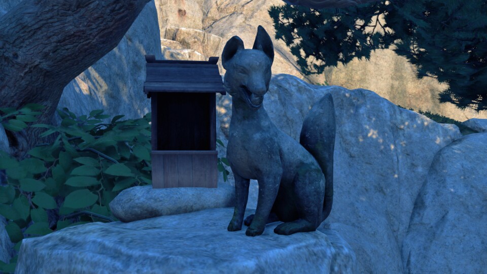 Seid ihr dem Fuchs gefolgt, landet ihr vor solch einem Inari-Schrein und verraten, welche Belohnungen ihr für die Suche bekommt.