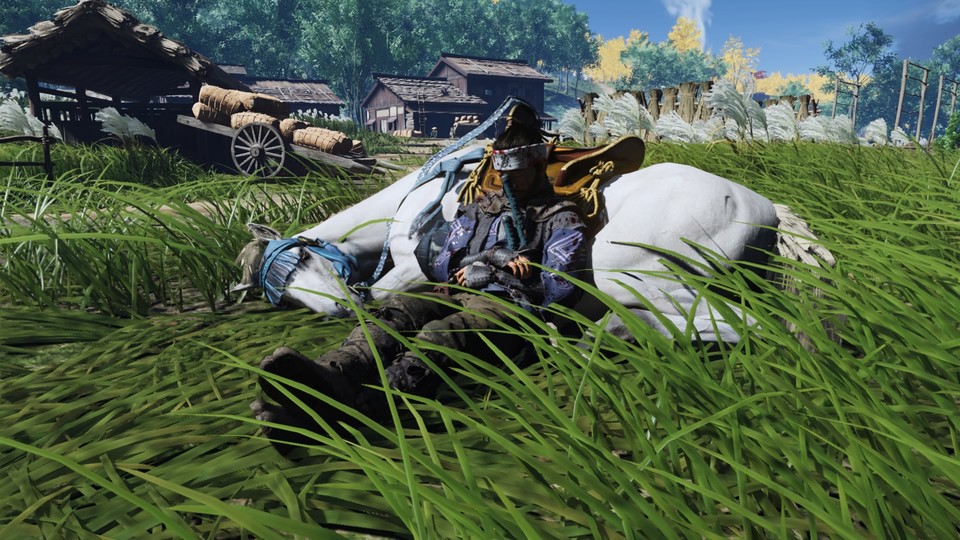 Jin und seine treue Begleiterin, Pferd Sora. 