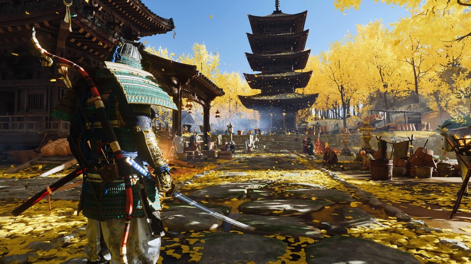 Ghost of Tsushima überzeugt nicht nur mit einer schönen Spielwelt, auch die Samurai-Action kann sich sehen lassen.