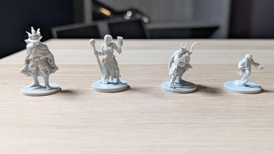 Im Brettspiel stehen euch vier unterschiedliche Charaktere zur Verfügung.