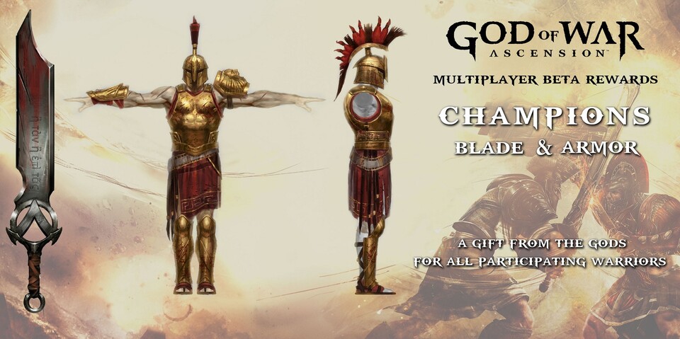 So sieht das Champions-Set von God of War: Ascension aus.