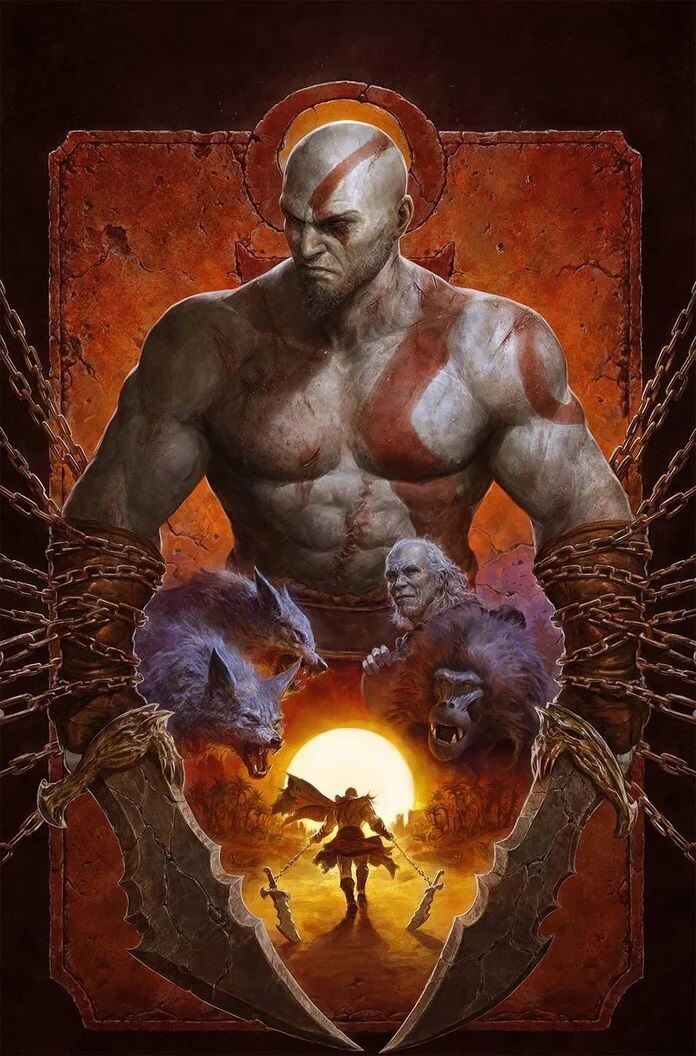 So sieht das Comic-Cover zu God of War: Fallen God von Dark Horse aus.