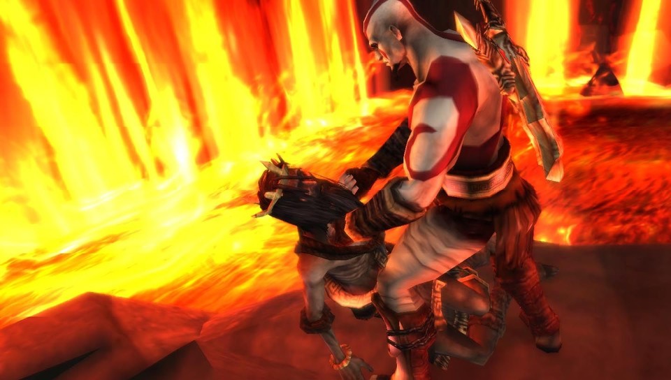 Während seiner Reise trifft Kratos auf Sagengestalten wie König Midas. [PSP]