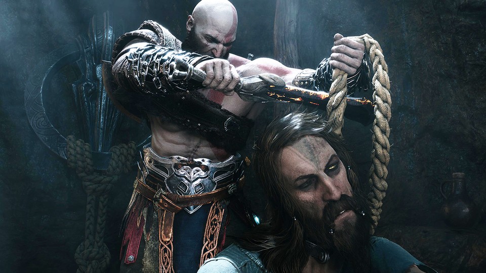 Kratos and Atreus encounter a false god.
