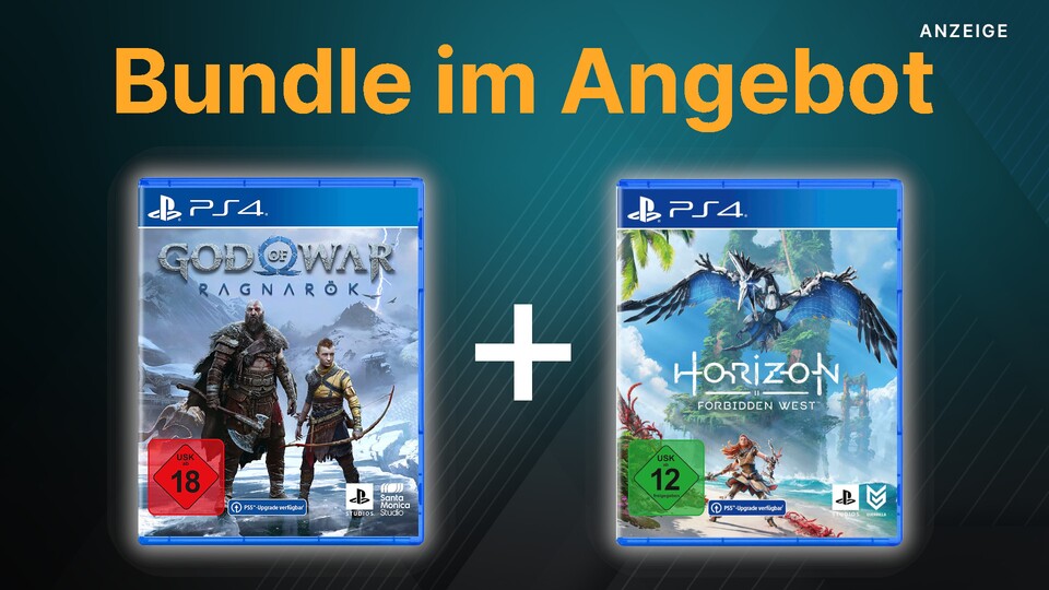 Das erst kürzlich erschienene God of War Ragnarök bekommt ihr bei Otto jetzt in der PS4-Version günstig im Bundle mit Horizon Forbidden West.