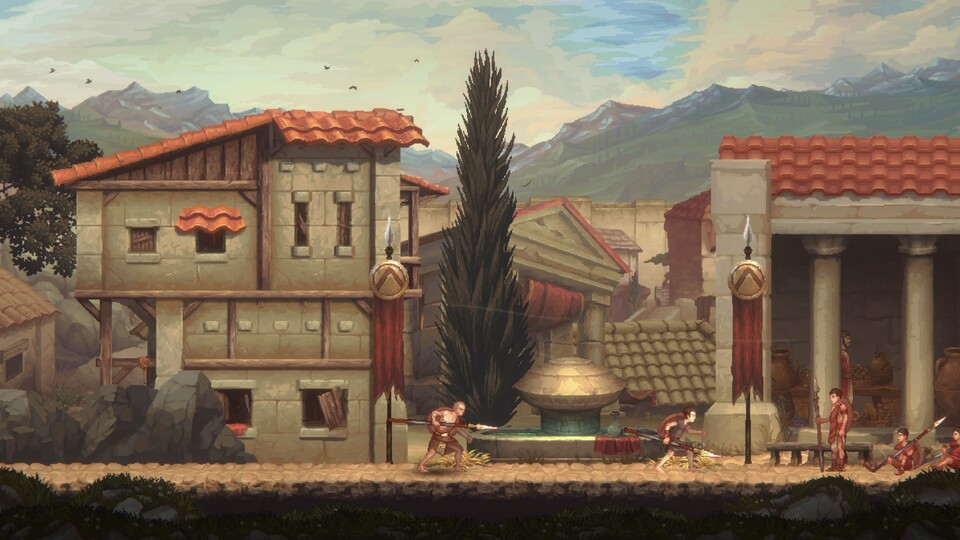 Ein erster Abstecher nach Sparta zusammen mit Kratos und seinem Bruder.