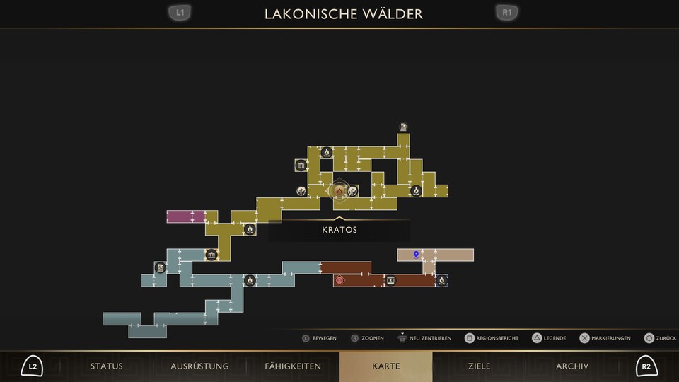 Eine sehr übersichtliche, wenn auch etwas lieblose gestaltete Map.