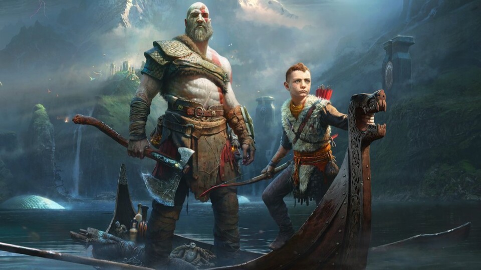 Kratos und sein Sohn Atreus aus dem kommenden God of War.