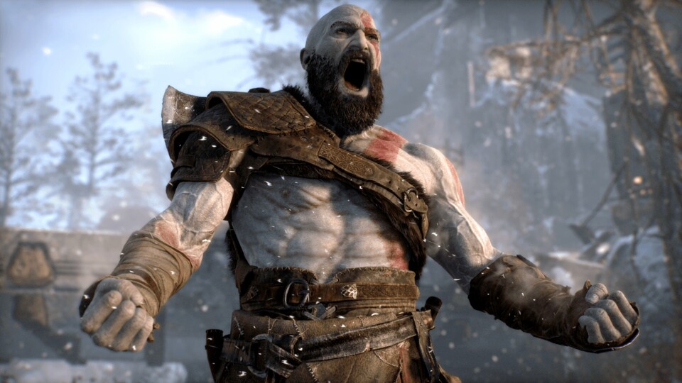 Kratos ist in God of War zwar merkbar älter, aber trotzdem quietschfidel.