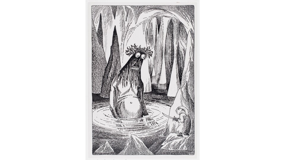 Tove Janssons Version von Gollum (Quelle: https:tovejansson.comhobbit-tolkien)