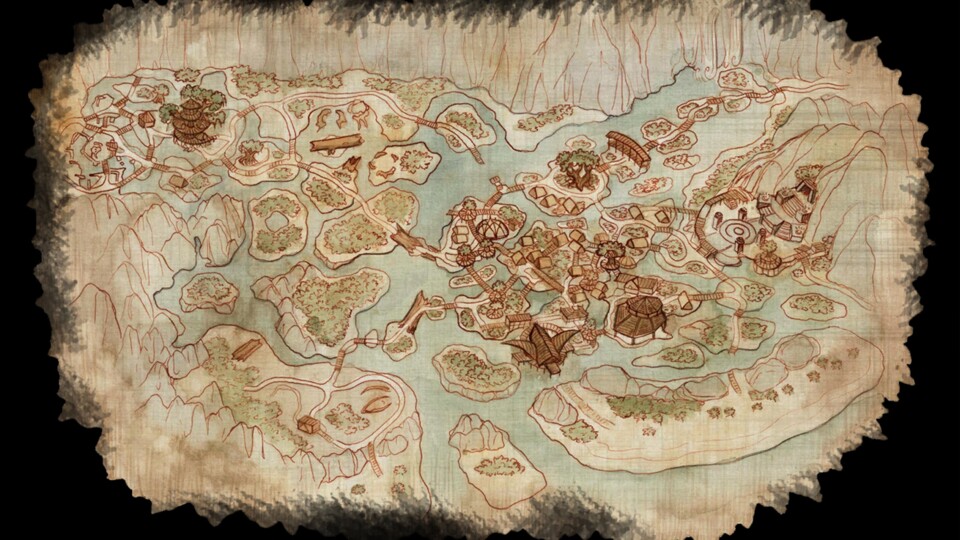 Die Map des Sumpflagers.
