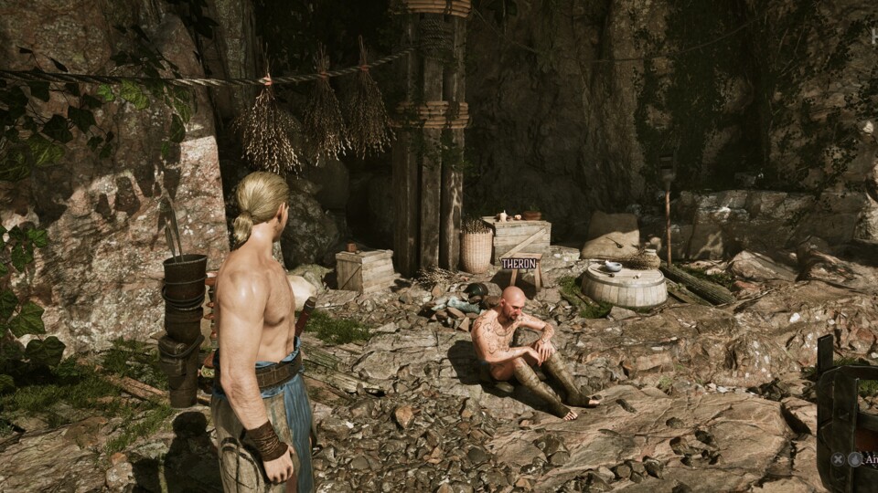 Theron ist ganz im Osten des Sumpflagers an der Küste.