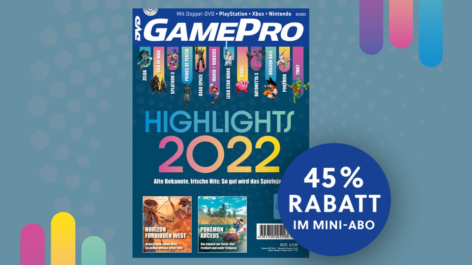 GamePro 0322 mit großer Vorschau auf das Spielejahr 2022. Direkt zum günstigen Mini-Abo!
