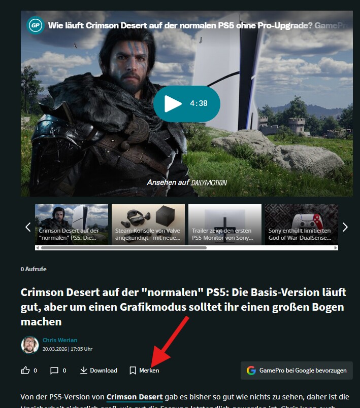 Nicht gemerkt