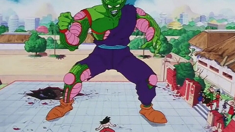 In seiner Übergröße fühlte Piccolo sich Son Goku im Turnier überlegen. (Bild: © Akira Toriyama)