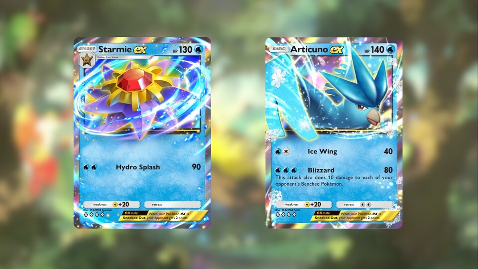 Starmie und Arktos können zusammen viele Decks schnell besiegen.