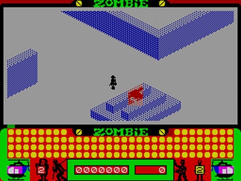 Was heute total veraltet wirkt, war Anno 1984 tatsächlich das erste Spiel, in dem Zombies die Gegner darstellen: Zombie Zombie.