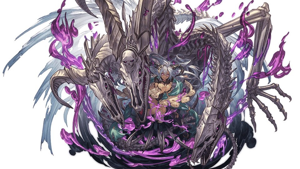 Fediel setzt im Kampf die Kraft der sechs Drachen ein! (© Cygames)