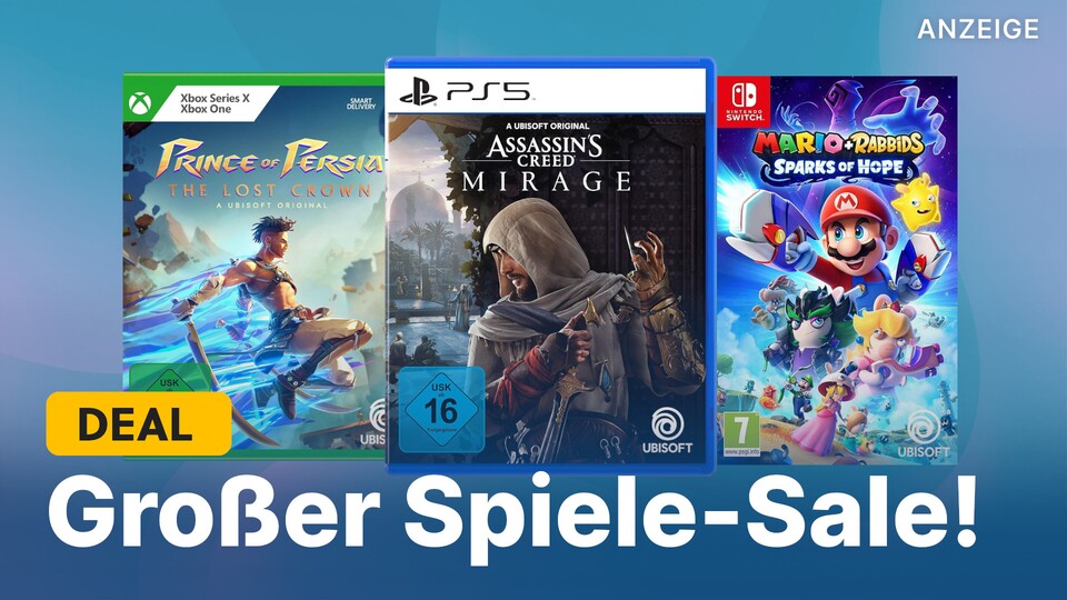 Im neuen MediaMarkt Sale könnt ihr euch gleich drei Spiele für 49 Euro sichern. Mit dabei sind unter anderem spannende Ubisoft-Titel.